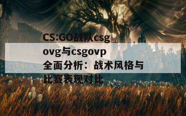 CS:GO戰(zhàn)隊csgovg與csgovp全面分析：戰(zhàn)術(shù)風(fēng)格與比賽表現(xiàn)對比