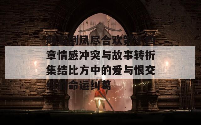 顛鸞倒鳳盡合歡第十四章情感沖突與故事轉(zhuǎn)折集結(jié)比方中的愛與恨交織的命運(yùn)糾葛