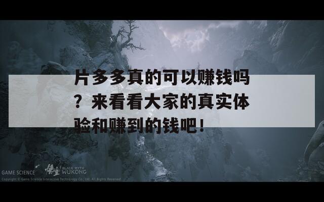 片多多真的可以賺錢嗎？來(lái)看看大家的真實(shí)體驗(yàn)和賺到的錢吧！
