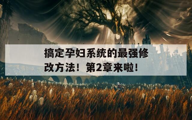搞定孕婦系統(tǒng)的最強(qiáng)修改方法！第2章來(lái)啦！