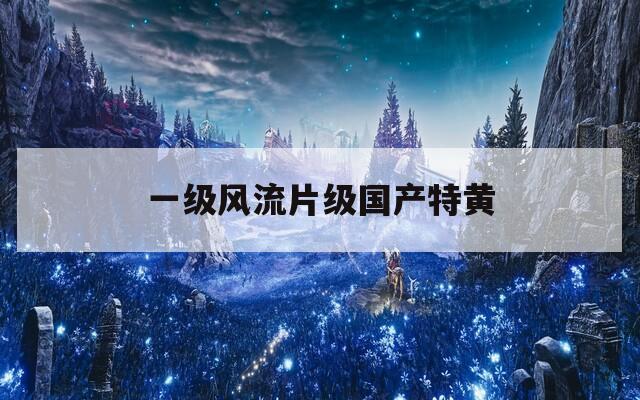 一級(jí)風(fēng)流片級(jí)國產(chǎn)特黃